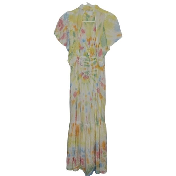 NWT YFB Cruz tie dye backless ruffle maxi dress - Picture 7 of 16